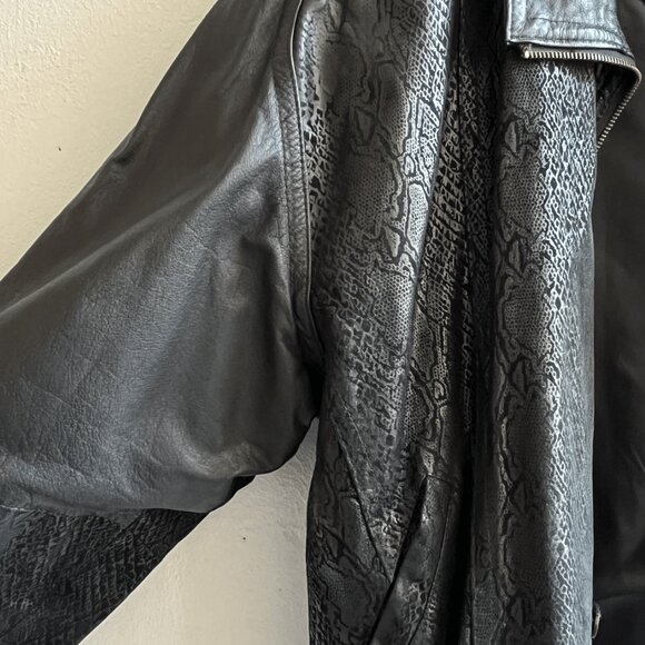 Snakeskin Leather Jacket (Super Dope ) - Picture 3 of 9